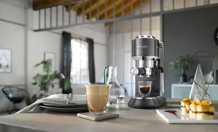 De'Longhi Dedica Grijs - Handmatige espressomachine