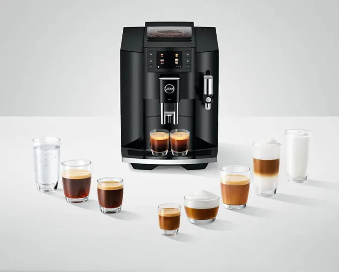 JURA E8 Piano Black - Koffie in al zijn facetten