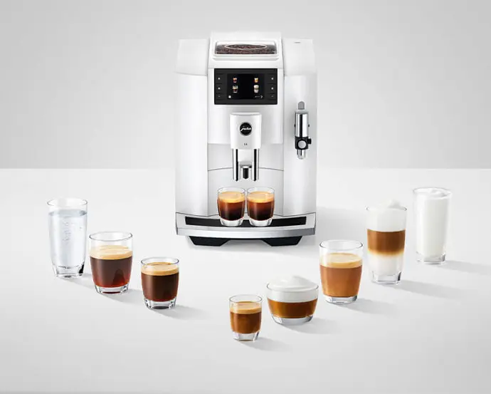 JURA E8 Piano White - Koffie in al zijn facetten