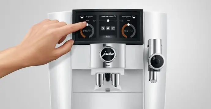 JURA j8 Twin Intuïtief display