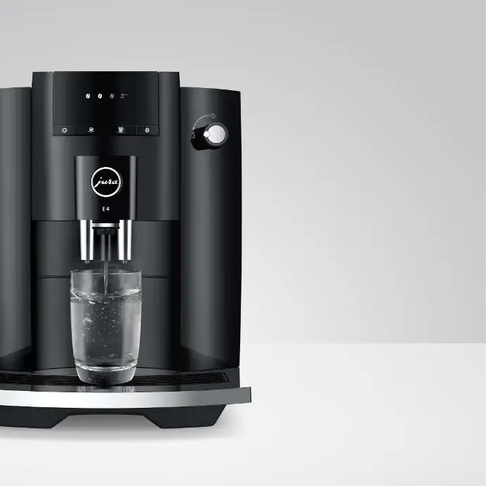 JURA E4 heet water