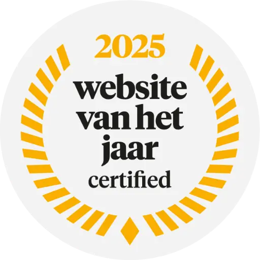 Website van het jaar 2025 badge