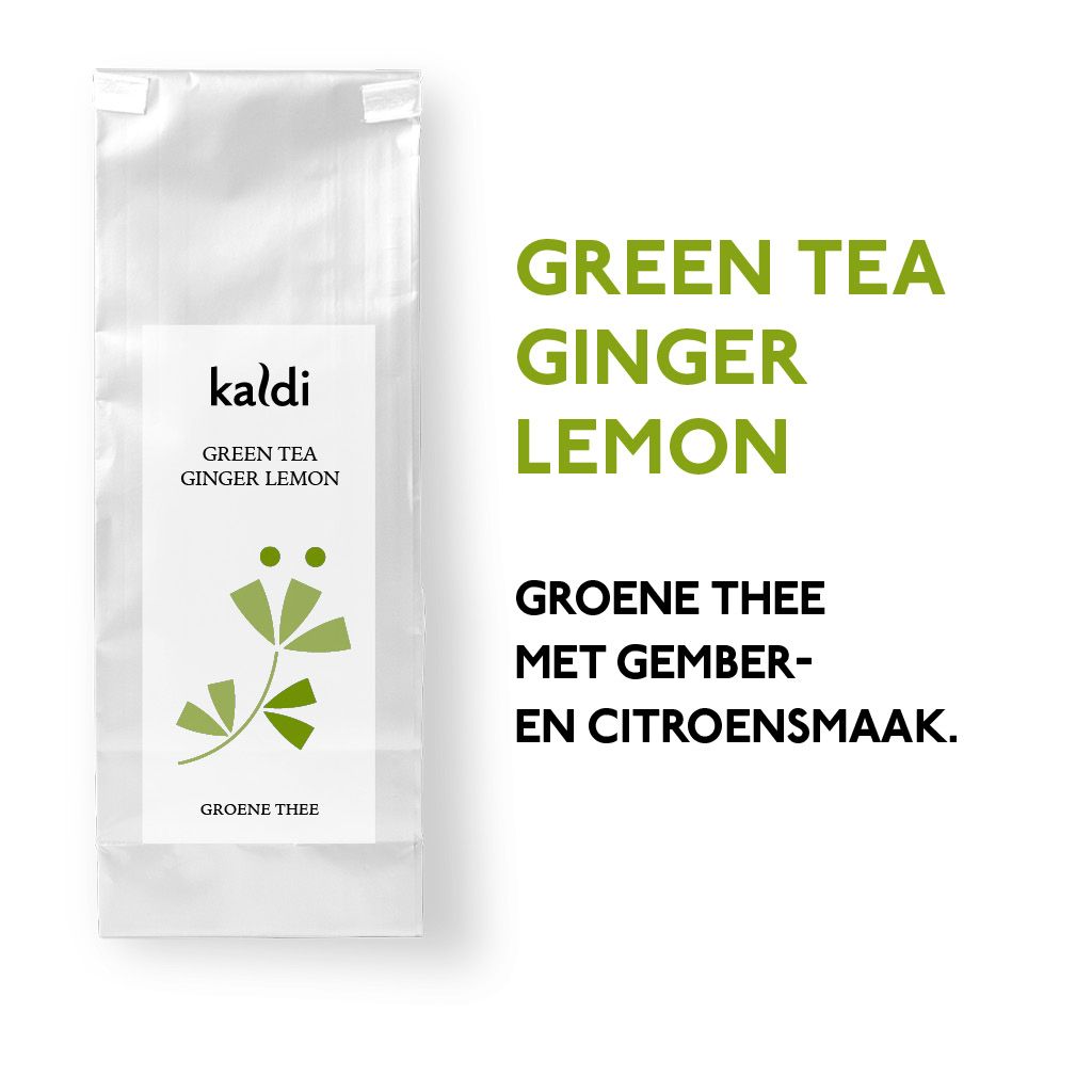 Green Tea Ginger Lemon (100 gr.)Green Tea Ginger Lemon (100 gr.) - Kaldi Groene Thee