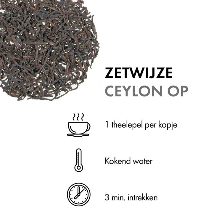 Ceylon OP (100 gr.) zetwijze