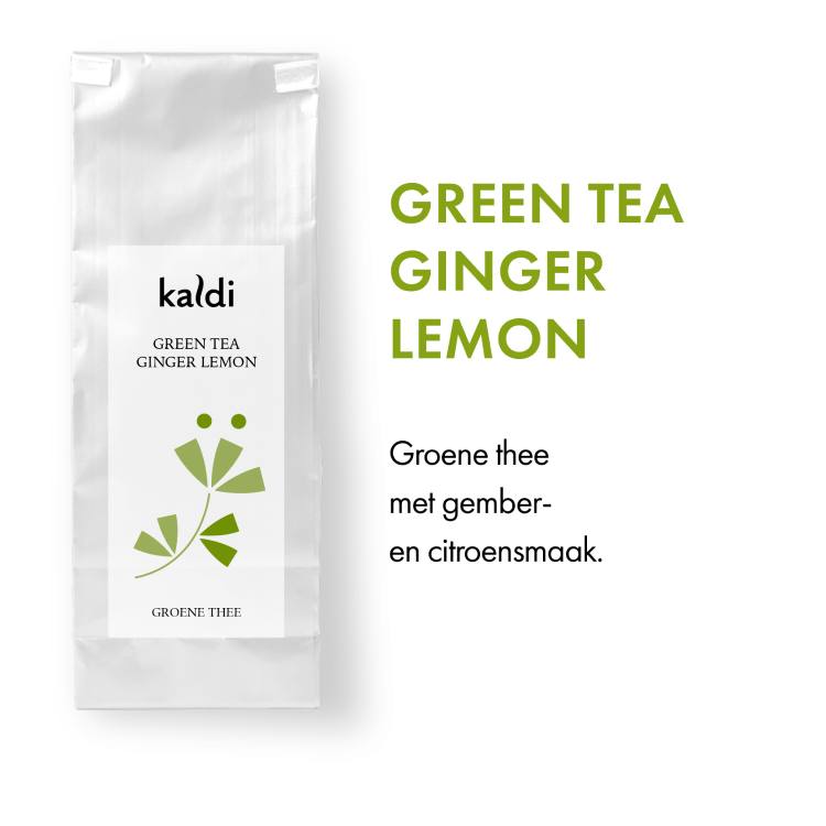 Kaldi Green Tea Ginger Lemon (100 gr.) - Groene thee