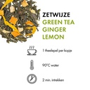 Groene thee Green Tea Ginger Lemon (100 gr.) zetwijze