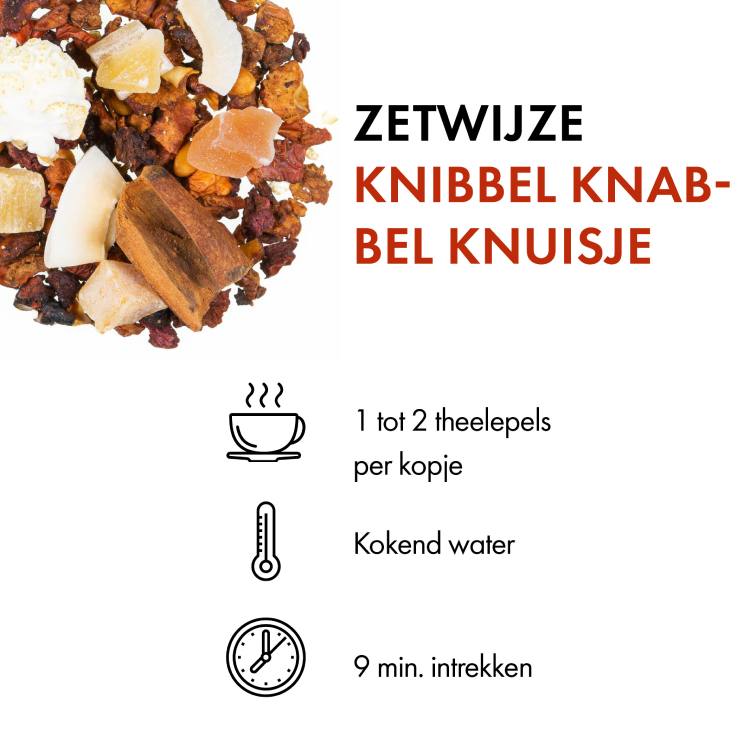 Knibbel Knabbel Knuisje (100 gr.) zetwijze