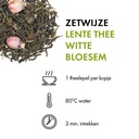 Groene Lente thee - Witte Bloesem (100 gr.) zetwijze