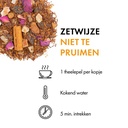 Rooibos thee Niet te Pruimen (100 gr.) zetwijze