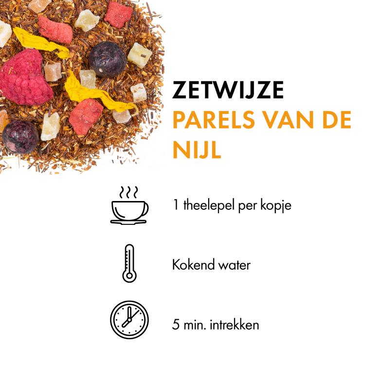 Parels van de Nijl (100 gr.) zetwijze