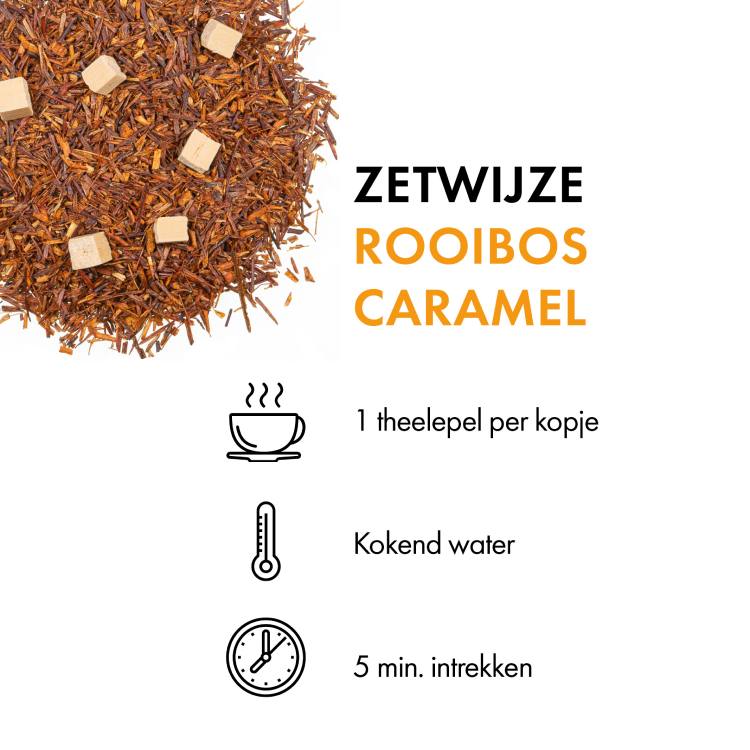 Rooibos thee Rooibos Caramel (100 gr.) zetwijze