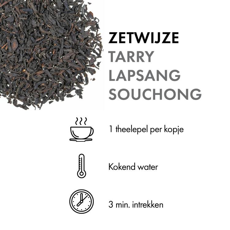 Tarry Lapsang Souchong (100 gr.) zetwijze