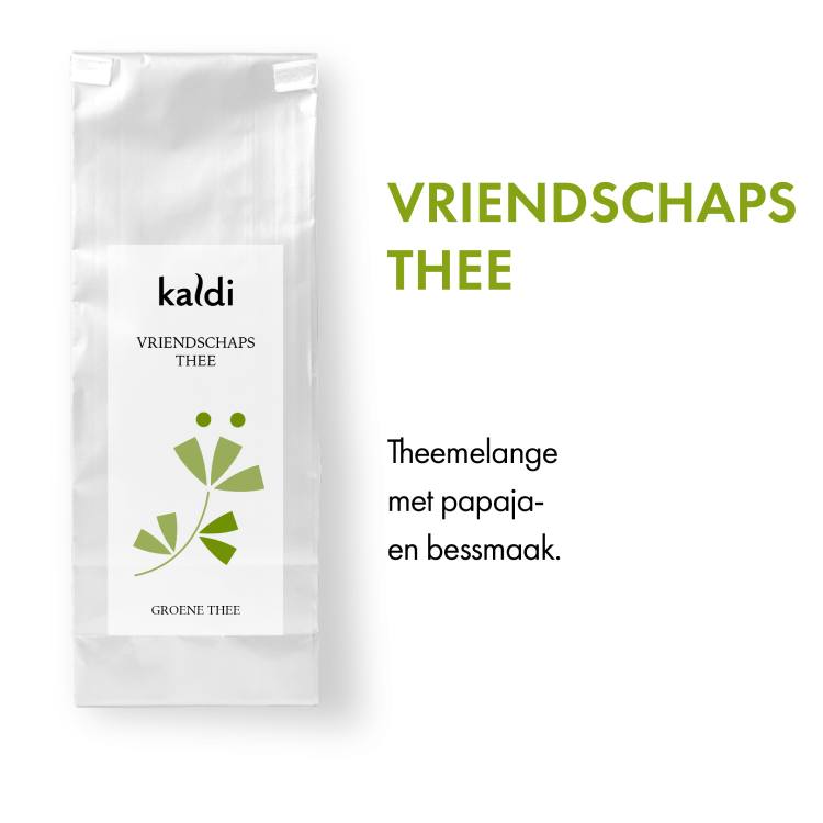 Kaldi Vriendschaps thee (100 gr.) - Groene thee