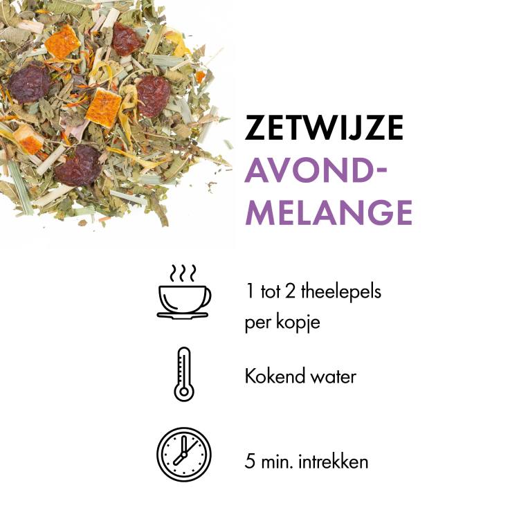 Avondmelange (50 gr.) zetwijze