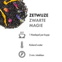 Zwarte thee Zwarte Magie (100 gr.) zetwijze