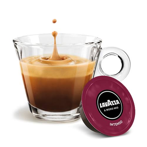 Lavazza A Modo Mio Intenso - 16 Cups - koffie met cup