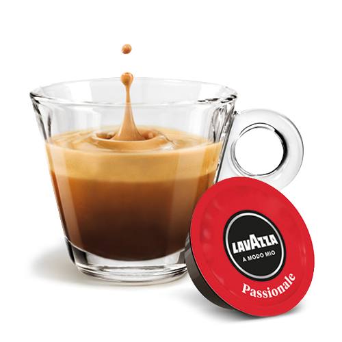 Lavazza A Modo Mio Passionale - 16 Cups - koffie met cup