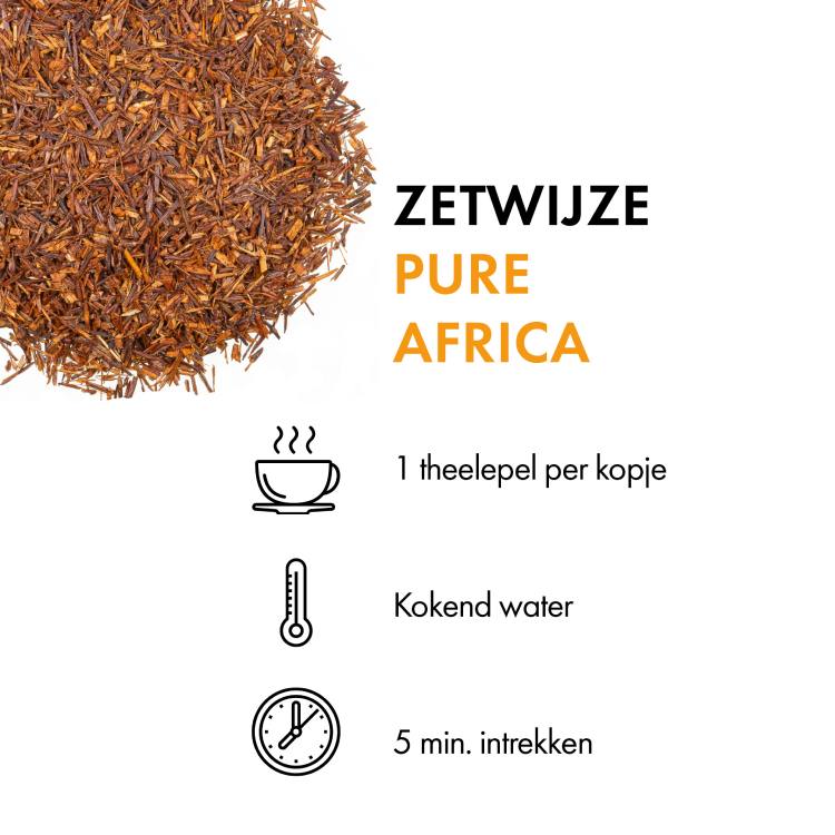 Rooibos thee Pure Africa (100 gr.) zetwijze