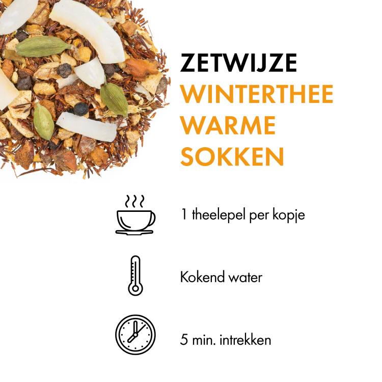 Winterthee - Warme Sokken (100 gr.) zetwijze