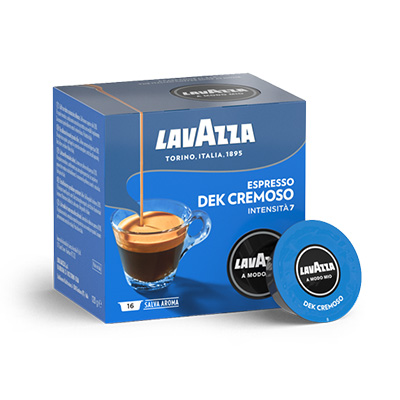 Lavazza A Modo Mio Dek Cremoso (Cafeïnevrij) - koffiecapsules