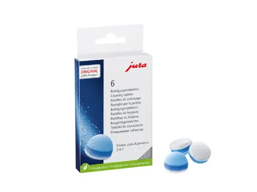 JURA 3 in 1 Cleaning tablets - 6 pieces