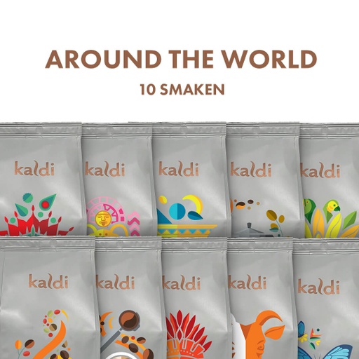 Kaldi Around the world -  10 x 250 Gram