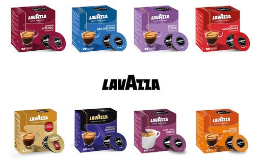 Lavazza A Modo Mio Tastig set Complete – 8 x 16 Cups 